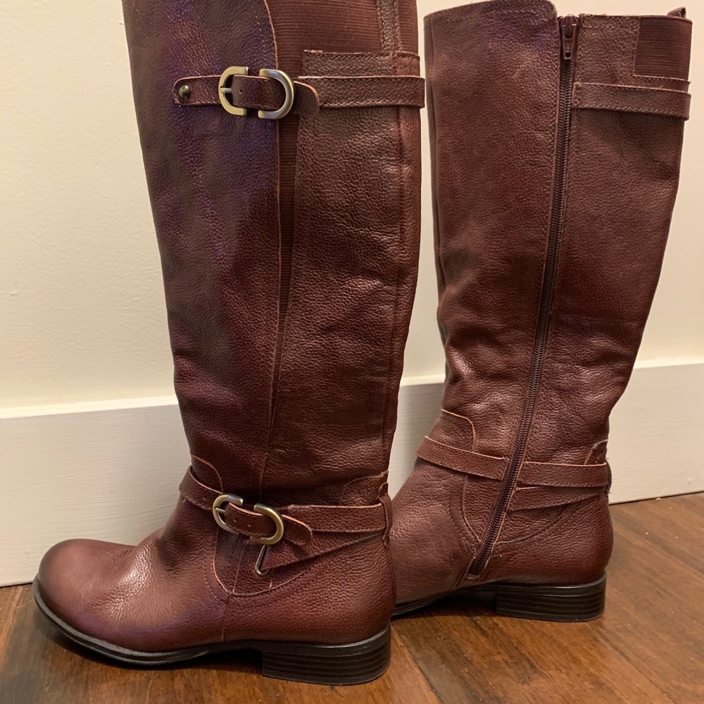 Naturalizer Josey leather riding boots